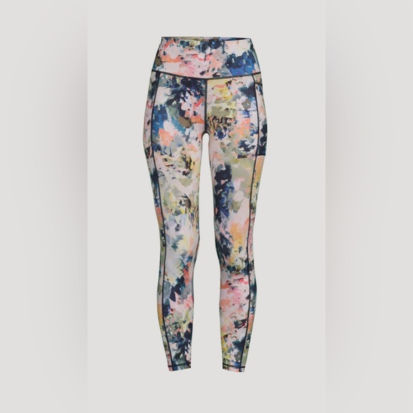 Sweaty Betty Super Sculpt 7/8 Leggings Watercolor Design - Picture 7 of 9